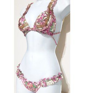 NWT Agua Bendita Two piece Double Strap String Bikini Size Medium